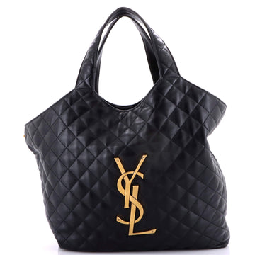 Saint Laurent Icare Shopping Tote Quilted Leather Maxi