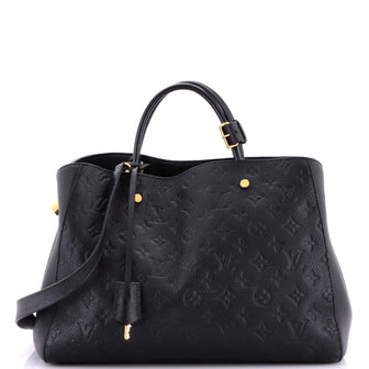 Louis Vuitton Montaigne Handbag Monogram Empreinte Leather GM