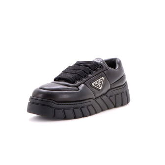 Prada Women’s Padded Triangle Logo Low-Top Sneakers Leather