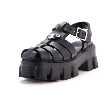 Prada Women's Monolith Cage Platform Sandals Rubber