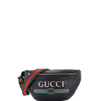 Gucci Logo Belt Bag Printed Leather Small