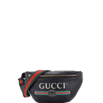 Gucci Logo Belt Bag Printed Leather Small