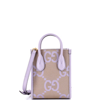 Gucci Vertical Tote Jumbo GG Canvas Mini