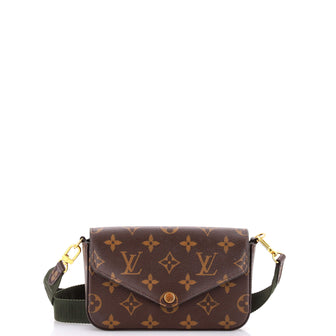 Louis Vuitton Felicie Strap & Go Handbag Monogram Canvas
