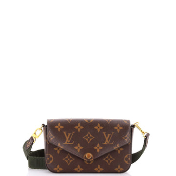 Louis Vuitton Felicie Strap & Go Handbag Monogram Canvas