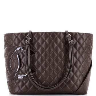 Chanel Cambon Tote Quilted Leather Large