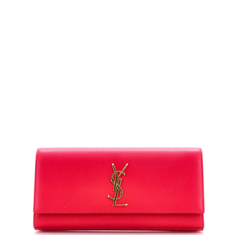 Saint Laurent Classic Monogram Clutch Leather Long