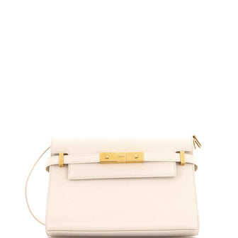 Saint Laurent Manhattan Shoulder Bag Leather Small