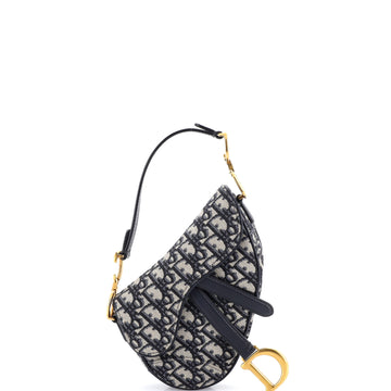 Christian Dior Saddle Handbag Oblique Canvas Mini