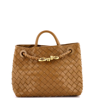Bottega Veneta Andiamo Top Handle Bag Intrecciato Nappa Small