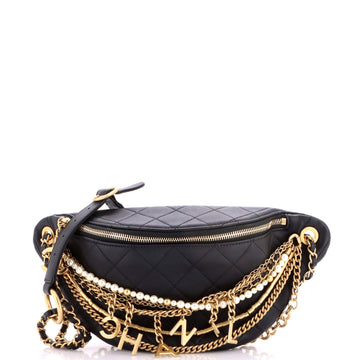 Chanel All About Chains Waist Bag Quilted Lambskin