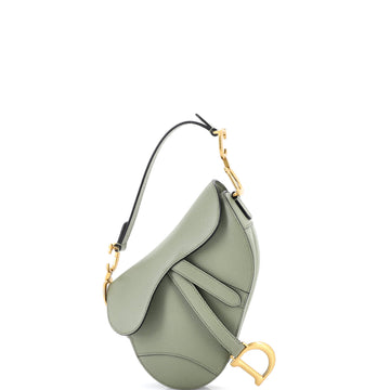 Christian Dior Saddle Handbag Leather Mini
