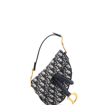 Christian Dior Saddle Handbag Oblique Canvas Mini
