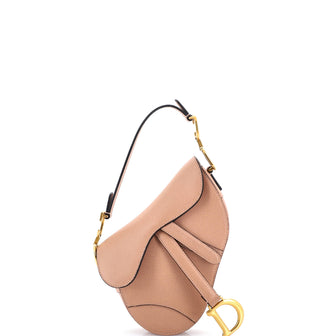 Christian Dior Saddle Handbag Leather Mini