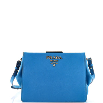 Prada Light Frame Shoulder Bag Saffiano Leather Small