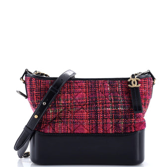 Chanel Gabrielle Hobo Quilted Tweed and Calfskin Medium