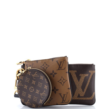Louis Vuitton Trio Pouch Set Reverse Monogram Giant