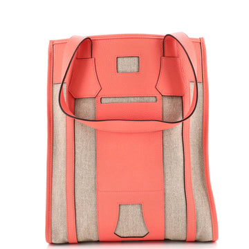 Hermes Petit H Bell Tote Toile and Leather PM