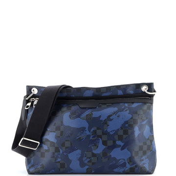 Louis Vuitton Hunter Handbag Limited Edition Camouflage Damier Cobalt