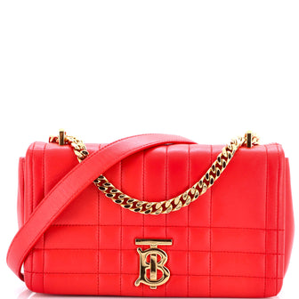 Burberry Lola Shoulder Bag Quilted Lambskin Small