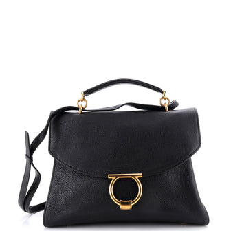 Salvatore Ferragamo Margot Satchel Leather Large