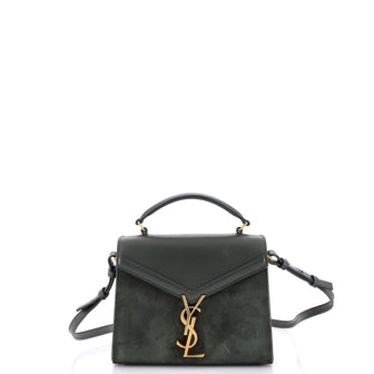Saint Laurent Cassandra Top Handle Bag Leather and Suede Mini