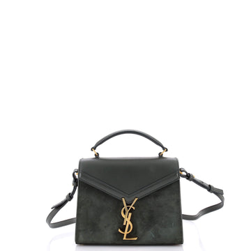 Saint Laurent Cassandra Top Handle Bag Leather and Suede Mini