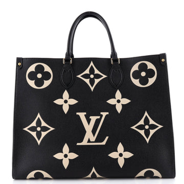 Louis Vuitton OnTheGo Tote Bicolor Monogram Empreinte Giant GM