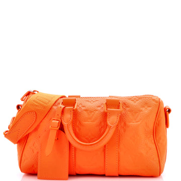 Louis Vuitton Keepall Bandouliere Bag Monogram Taurillon Leather 25