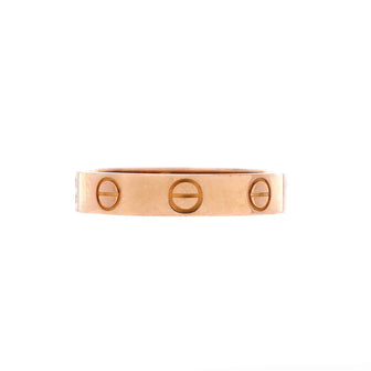 Cartier Love Wedding Band Ring 18K Rose Gold