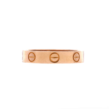 Cartier Love Wedding Band Ring 18K Rose Gold
