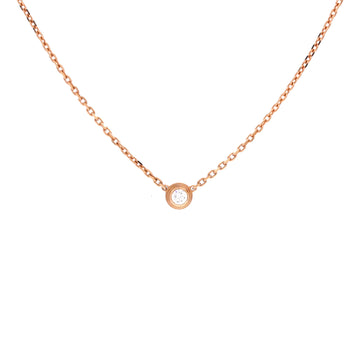 Cartier Cartier D'Amour Pendant Necklace 18K Rose Gold with Diamond XS