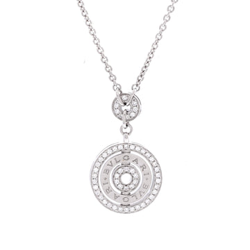 Bvlgari Cerchi Astrale Pendant Necklace 18K White Gold and Diamonds