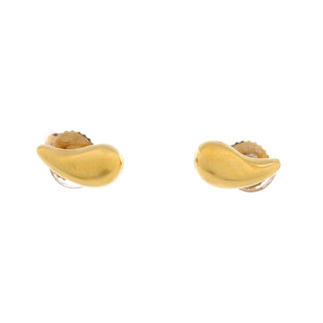 Tiffany & Co. Elsa Peretti Teardrop Stud Earrings 18K Yellow Gold