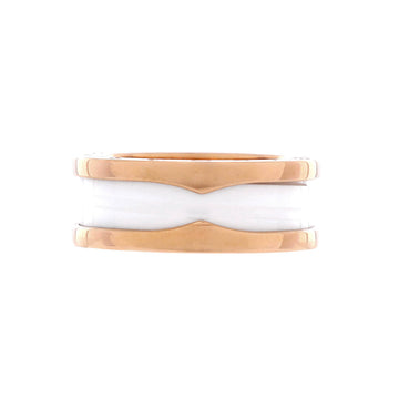 Bvlgari B.Zero1 Two Band Ring 18K Rose Gold and Ceramic