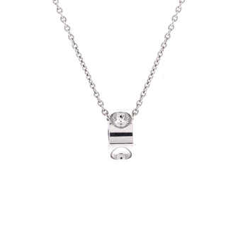 Louis Vuitton Empreinte Pendant Necklace 18K White Gold
