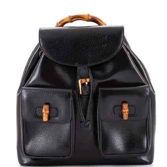 Gucci Vintage Bamboo Backpack Leather Medium