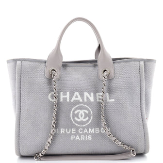 Chanel Deauville NM Tote Mixed Fibers Small