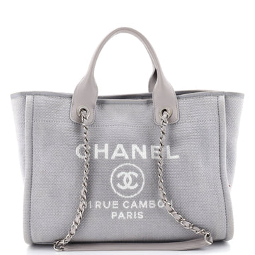 Chanel Deauville NM Tote Mixed Fibers Small