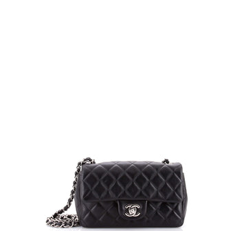 Chanel Classic Single Flap Bag Quilted Lambskin Mini