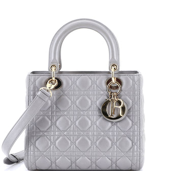Christian Dior Lady Dior Bag Cannage Quilt Lambskin Medium