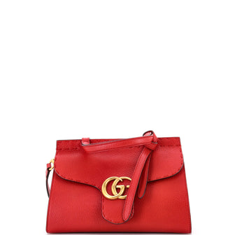Gucci GG Marmont Top Handle Bag Leather Mini