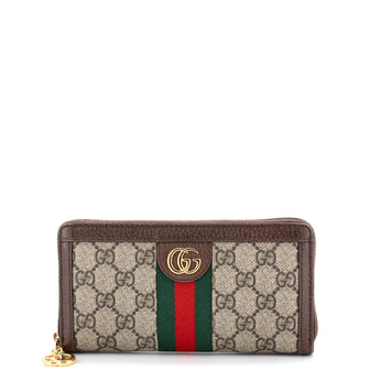 Gucci Ophidia Zip Around Wallet GG Coated Canvas