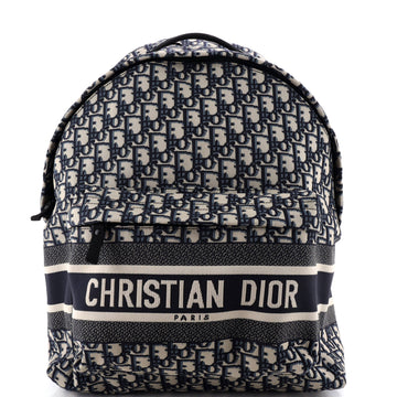 Christian Dior Travel Backpack Oblique Canvas Medium