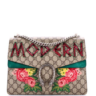 Gucci Dionysus Bag Embroidered GG Coated Canvas Medium