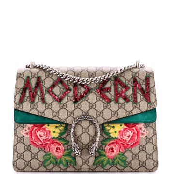 Gucci Dionysus Bag Embroidered GG Coated Canvas Medium