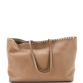 Valentino Garavani Rockstud Shopper Tote Leather Large