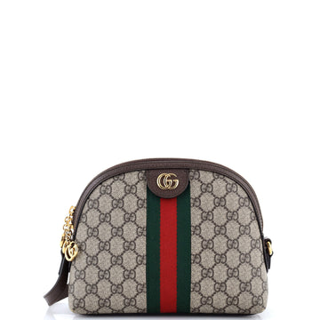 Gucci Ophidia Dome Shoulder Bag GG Coated Canvas Small