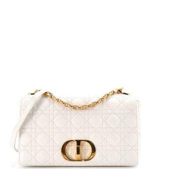 Christian Dior Caro Bag Cannage Quilt Calfskin Medium
