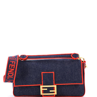 Fendi Baguette NM Bag Denim Large